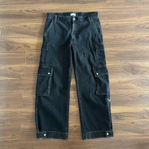 Unisex OAK + FORT black cargo denim